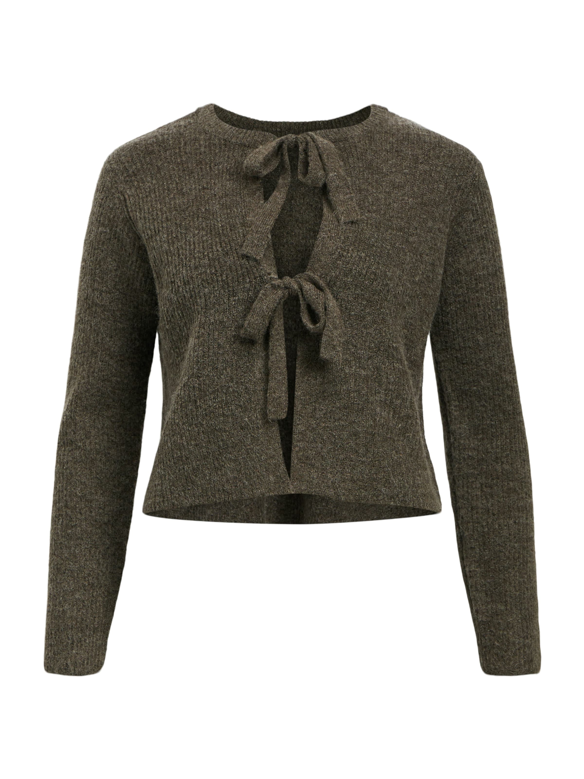 OBJECT Вязаная кофта 'OBJParvi' в Коричневый: спереди