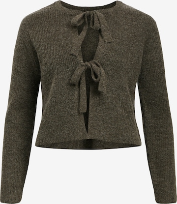 Cardigan 'OBJParvi' OBJECT en marron : devant