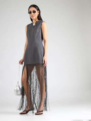WEEKDAY Dress 'Freya Fringe' in Grey