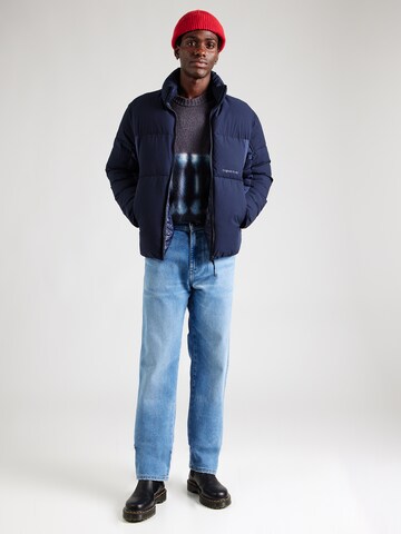 JACK & JONES Φθινοπωρινό και ανοιξιάτικο μπουφάν 'JORVESTERBRO' σε μπλε
