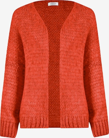 SASSYCLASSY Oversizestrickjacke in Rot: Vorderseite