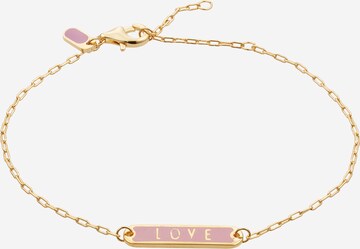 Design Letters Armband in Goud: voorkant