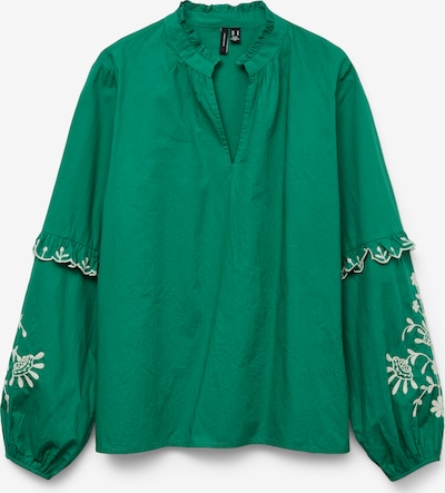 VERO MODA Bluza 'VMNOEL' u smaragdno zelena / bijela, Pregled proizvoda