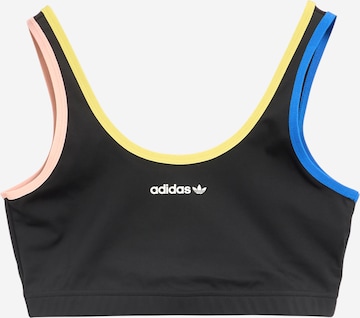 ADIDAS ORIGINALS - Top deportivo en negro: frente