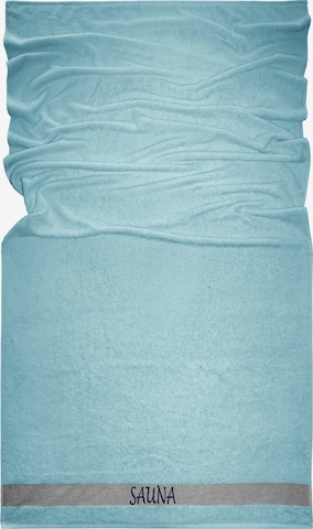 Lashuma Handtuch 'Lima' in Blau: Vorderseite