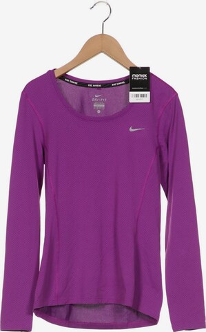 NIKE Langarmshirt XS in Lila: predná strana