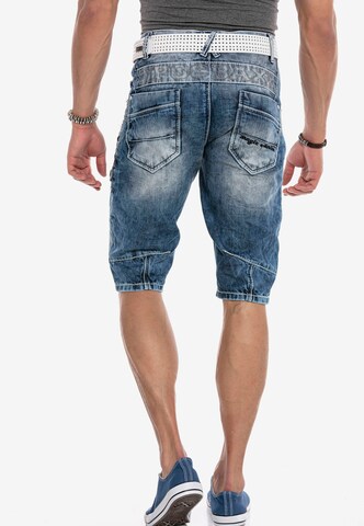 CIPO & BAXX Regular Jeans-Shorts in Blau