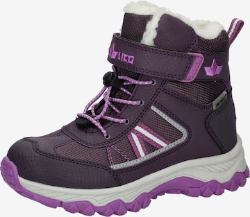 LICO Snowboots ' Lieto' in Lila: voorkant