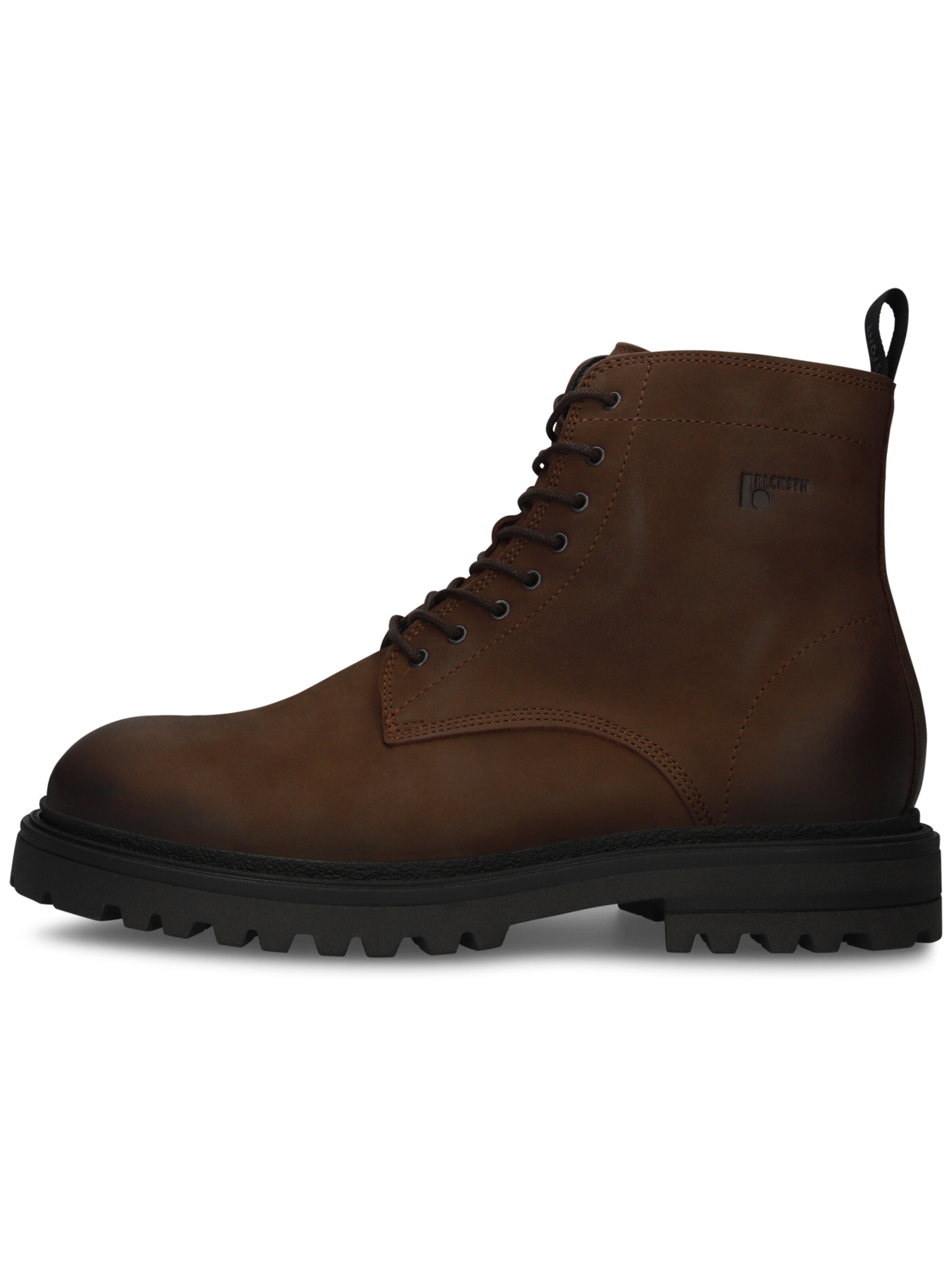 BLACKSTONE - Botas con cordones 'ONYX TATE' en marrón: frente