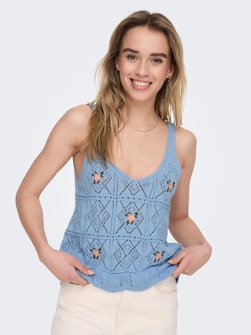 Tops en tricot 'Ariba' ONLY en bleu : devant