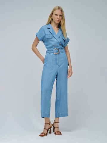 Salsa Jeans Jumpsuit in Blauw: voorkant
