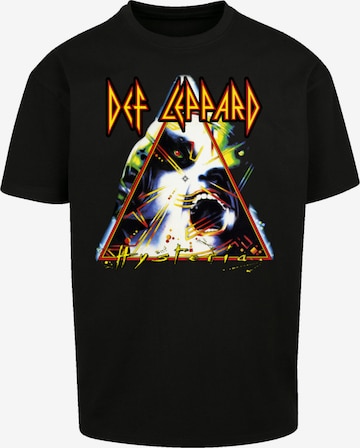 F4NT4STIC Shirt 'Def Leppard Hysteria' in Zwart: voorkant