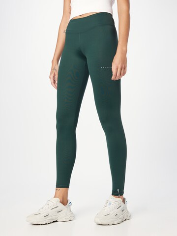 Röhnisch - Skinny Pantalón deportivo en verde: frente