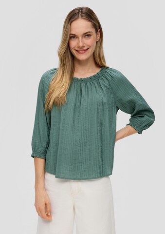 s.Oliver Blouse in Groen: voorkant