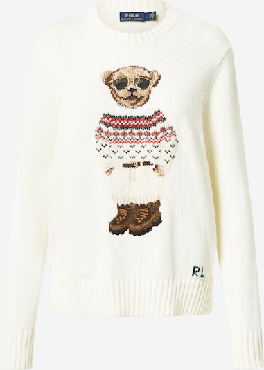 Pullover POLO RALPH LAUREN di colore crema / blu colomba / marrone / rosso / nero, Visualizzazione prodotti
