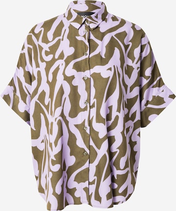 Monki Blouse in Groen: voorkant