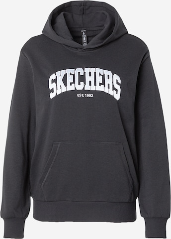SKECHERS Sweatshirt in Schwarz: Vorderseite