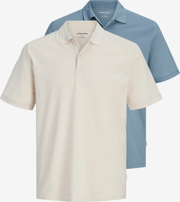 JACK & JONES T-shirt 'JJKANE' i beige: framsida