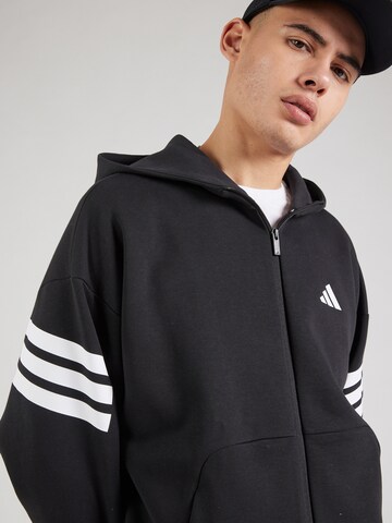 ADIDAS SPORTSWEAR Sports sweat jacket 'FI' in Black