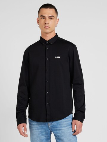 BOSS Regular fit Button Up Shirt 'B_MOTION_L' in Black: front