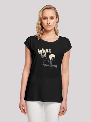 F4NT4STIC T-Shirt 'Haunted Tails' in Schwarz: predná strana