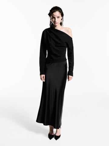 MANGO Blus 'Skin' i svart