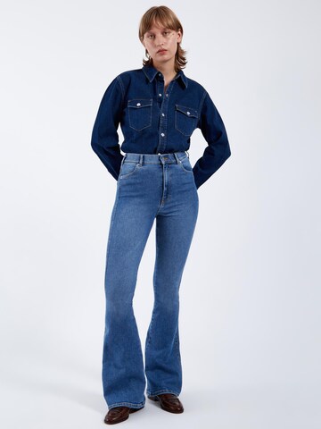 Dr. Denim Skinny Jeans 'Moxy High Flare' in Blauw