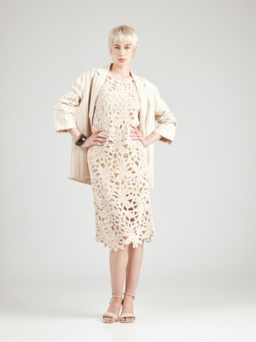 OBJECT Gebreide jurk 'OBJKRISTI' in Beige