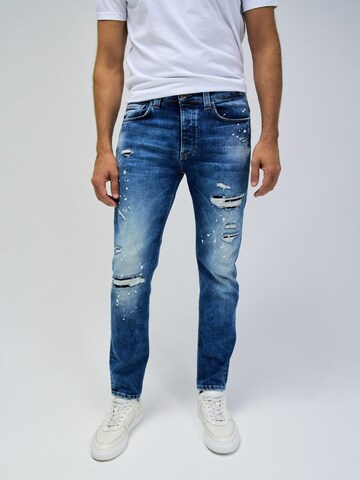 Salsa Jeans Slimfit Jeans in Blauw: voorkant