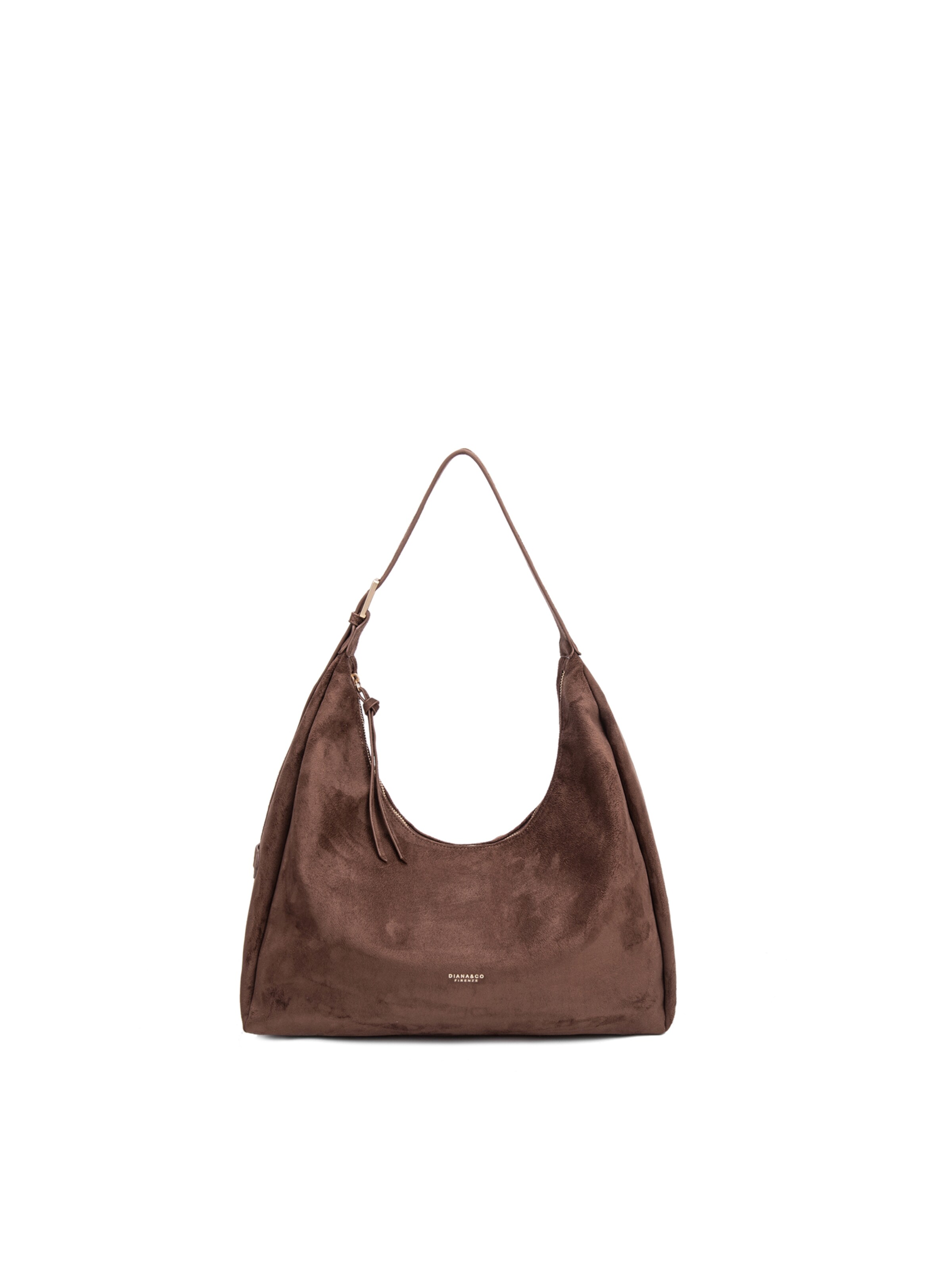 Borsa a spalla 'Borsa a Spalla Donna Diana&Co Poliestere Chiusura Zip' di Diana&Co. in marrone: frontale