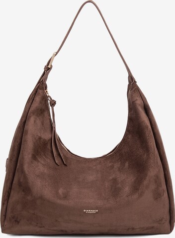 Borsa a spalla 'Borsa a Spalla Donna Diana&Co Poliestere Chiusura Zip' di Diana&Co. in marrone: frontale