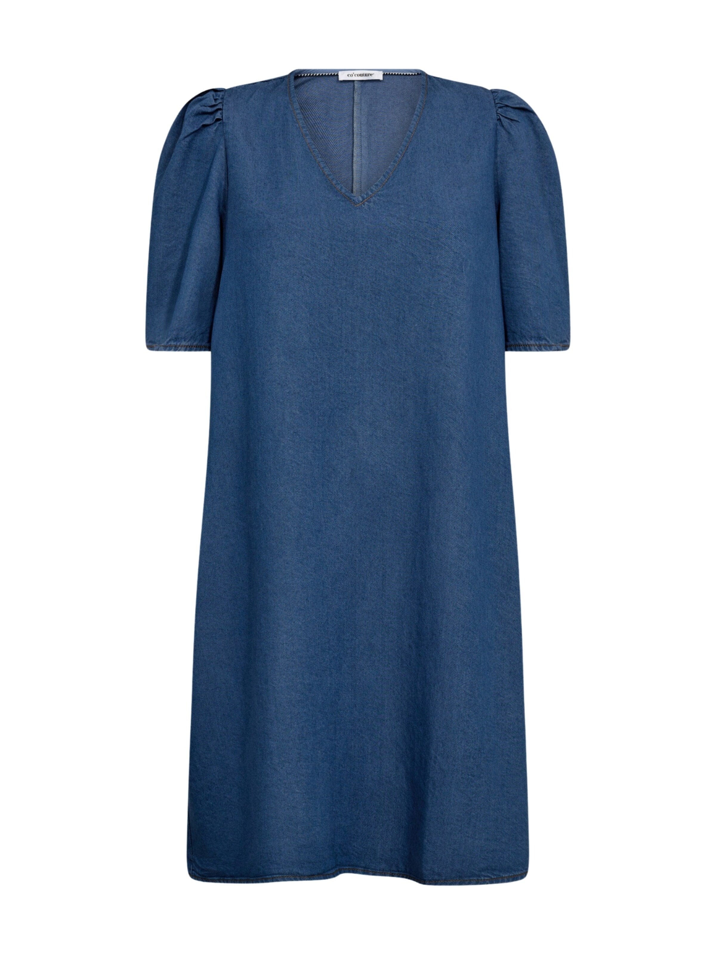 Robe ' Denim' co'couture en bleu : devant
