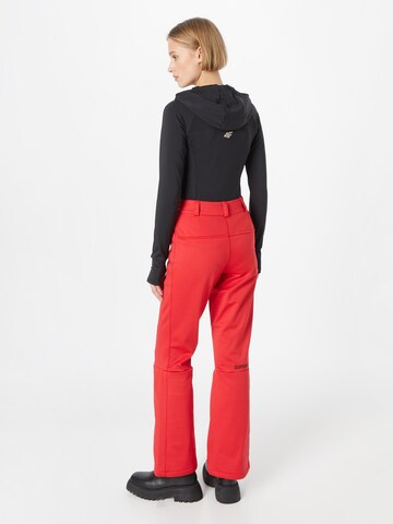 évasé Pantalon de sport 'Slalom' Superdry Snow en rouge