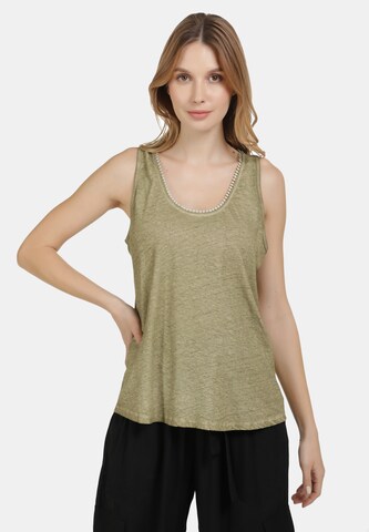 DreiMaster Vintage Top in Groen: voorkant