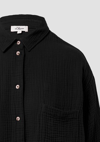 s.Oliver Blouse in Zwart