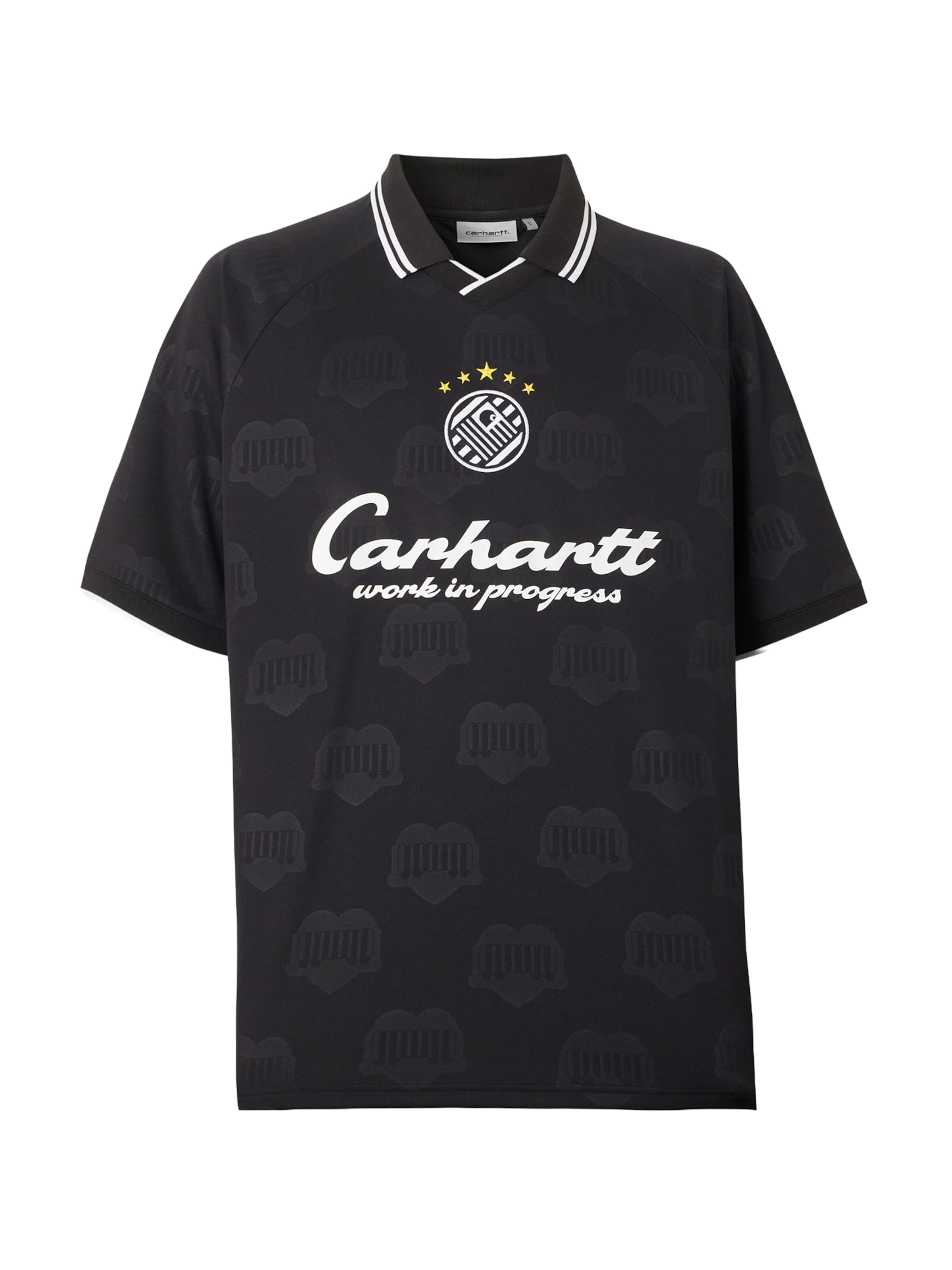 Carhartt WIP Shirt 'Terrace Football' in Zwart: voorkant