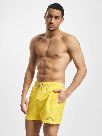 Calvin Klein Swimwear Board Shorts in Yellow