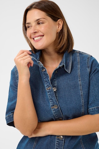 KAFFE CURVE Jurk 'KCleni' in Blauw