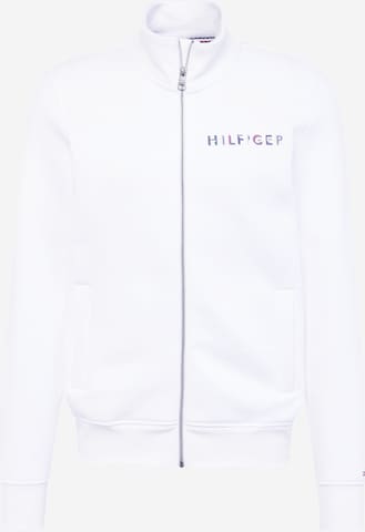 Veste de survêtement TOMMY HILFIGER en blanc : devant