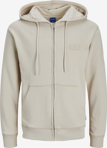 JACK & JONES Sweatjacke in Beige: predná strana