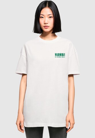 Merchcode T-Shirt 'Hawai' in Weiß: Vorderseite