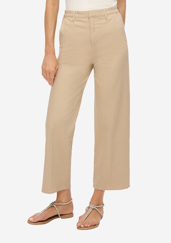 s.Oliver BLACK LABEL Wide Leg Jeans 'Suri' in Beige