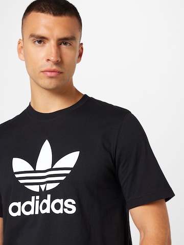 ADIDAS ORIGINALS Shirt 'Adicolor Classics Trefoil' in Zwart