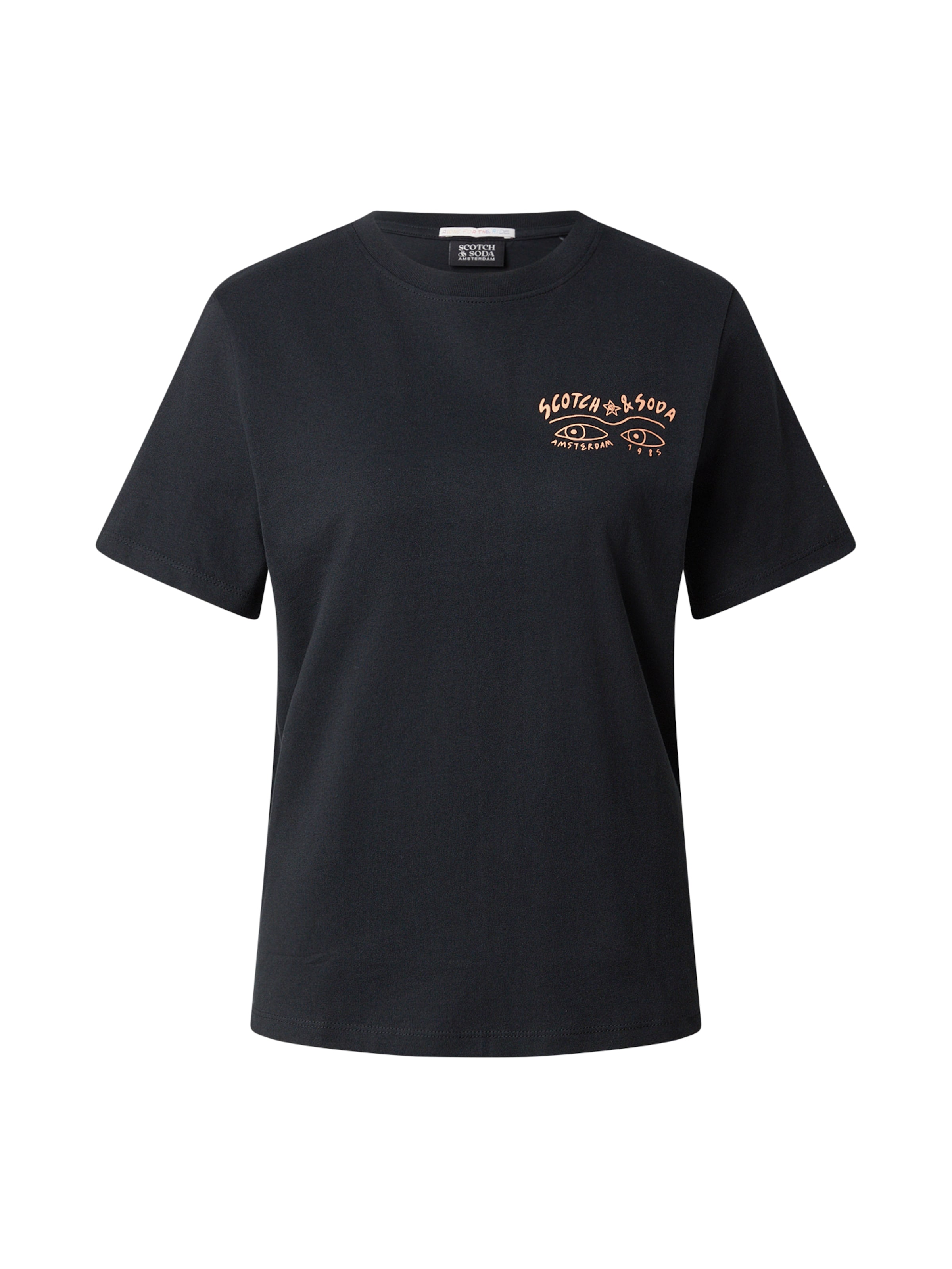 SCOTCH & SODA T-Shirt in Schwarz: Vorderseite