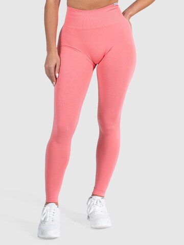 Smilodox Skinny Workout Pants 'Amaze Pro' in Pink: front