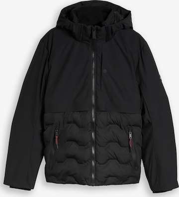 TOM TAILOR - Chaqueta de entretiempo en negro: frente