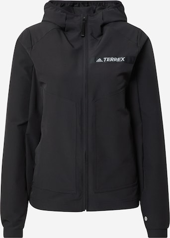 ADIDAS TERREX Funktionsjacke in Schwarz: predná strana