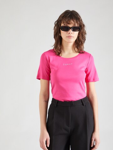 T-shirt ESPRIT en rose : devant