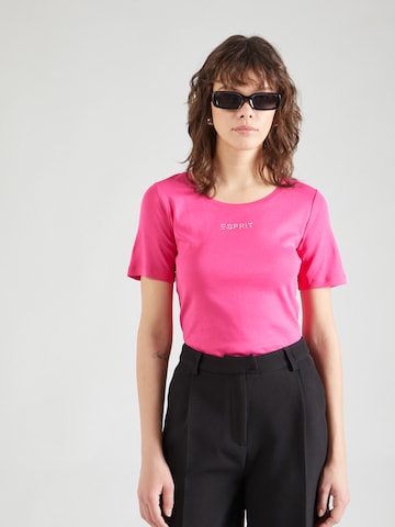 T-shirt ESPRIT en rose : devant