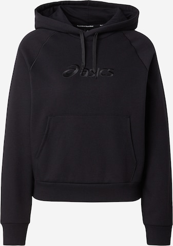 ASICSSportska sweater majica - crna boja: prednji dio